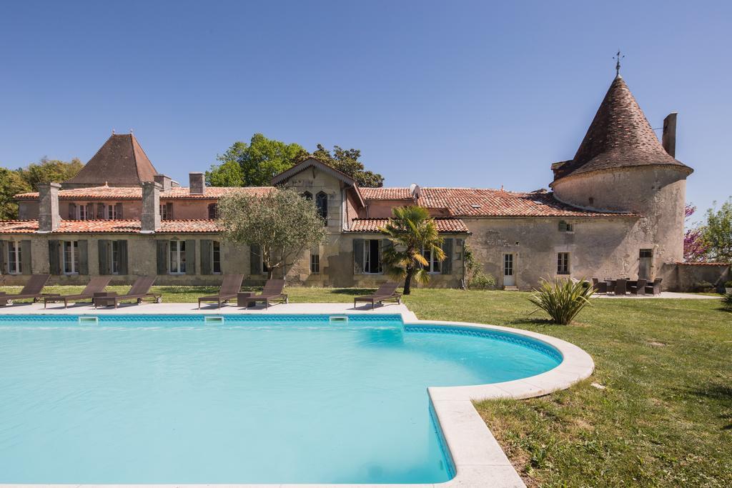 Bed and Breakfast Chateau de Puyrigaud à Léoville Extérieur photo